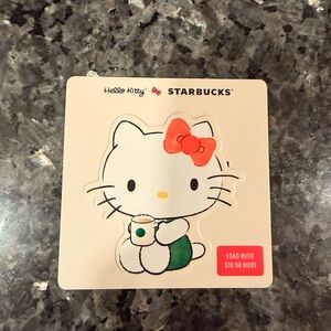 Starbucks Hello Kitty Gift Card with Red Bow